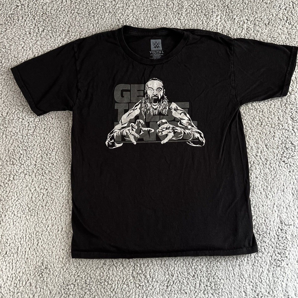 WWE Wrestling T Shirt Boys L Graphic S/S Crew Neck Retro Grunge Gorpcore